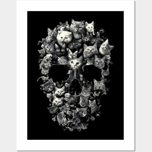 Cat Skull Interpretation Posters and Art